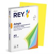 CARTA COLORATA GIALLO INTENSO REY ADAGIO A3 80 GRAMMI 500 FOGLI