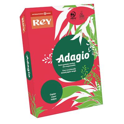 CARTA COLORATA ROSSO INTENSO REY ADAGIO A4 160 GRAMMI 250 FOGLI