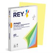 CARTA COLORATA GIALLO CANARINO REY ADAGIO A3 80 GRAMMI 500 FOGLI