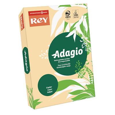 CARTA COLORATA SALMONE REY ADAGIO A3 80 GRAMMI 500 FOGLI