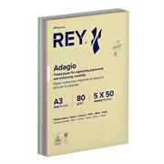 CARTA COLORATA MIX TENUE REY ADAGIO A3 80 GRAMMI 250 FOGLI