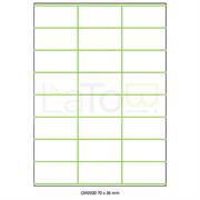 ETICHETTA ADESIVA A4 APPTAC BIANCA FORMATO 70x36 mm 100fg