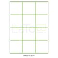 ETICHETTA ADESIVA A4 APPTAC BIANCA FORMATO 70x72 mm 100fg