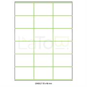 ETICHETTA ADESIVA A4 APPTAC BIANCA FORMATO 70x48 mm 100fg