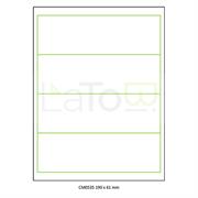 ETICHETTA ADESIVA A4 APPTAC BIANCA FORMATO 190x61 mm 100fg