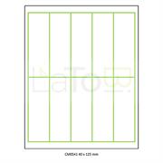 ETICHETTA ADESIVA A4 APPTAC BIANCA FORMATO 40x125 mm 100fg