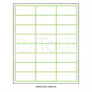 ETICHETTA ADESIVA A4 APPTAC BIANCA FORMATO 66x33,86 mm 100fg