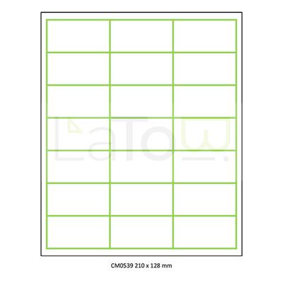 ETICHETTA ADESIVA A4 APPTAC BIANCA FORMATO 70x38,1 mm 100fg