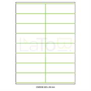 ETICHETTA ADESIVA A4 APPTAC BIANCA FORMATO 105x35 mm 100fg