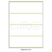 ETICHETTA ADESIVA A4 APPTAC BIANCA FORMATO 210x72 mm 100fg