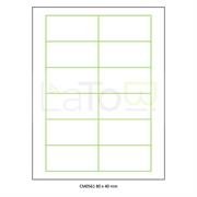 ETICHETTA ADESIVA A4 APPTAC BIANCA FORMATO 80x40 mm 100fg