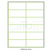 ETICHETTA ADESIVA A4 APPTAC BIANCA FORMATO 101x48 mm 100fg