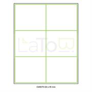 ETICHETTA ADESIVA A4 APPTAC BIANCA FORMATO 101x95 mm 100fg