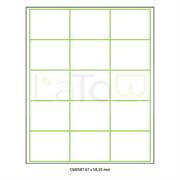 ETICHETTA ADESIVA A4 APPTAC BIANCA FORMATO 67x58,33 mm 100fg