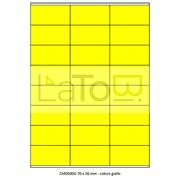 ETICHETTA ADESIVA A4 APPTAC GIALLO FORMATO 70x36 mm 100fg