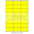ETICHETTA ADESIVA A4 APPTAC GIALLO FORMATO 70x36 mm 100fg