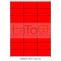 ETICHETTA ADESIVA A4 APPTAC ROSSO FORMATO 70x36 mm 100fg