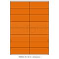 ETICHETTA ADESIVA A4 APPTAC ARANCIO FORMATO 105x36 mm 100fg