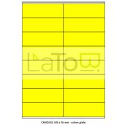 ETICHETTA ADESIVA A4 APPTAC GIALLO FORMATO 105x36 mm 100fg