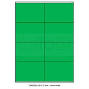ETICHETTA ADESIVA A4 APPTAC VERDE FORMATO 105x72 mm 100fg