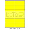 ETICHETTA ADESIVA A4 APPTAC GIALLO FORMATO 105x48 mm 100fg