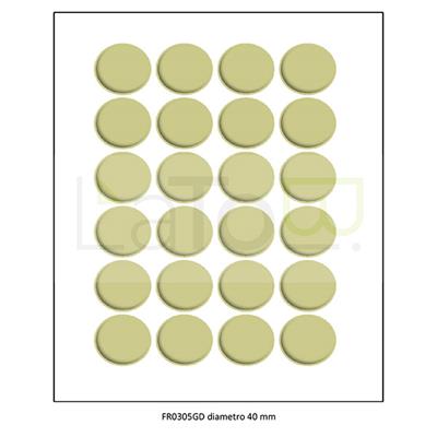 ETICHETTA ADESIVA A4 APPTAC ORO DIAMETRO 40 mm 100fg