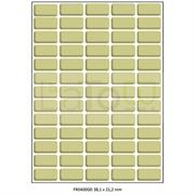 ETICHETTA ADESIVA A4 APPTAC ORO FORMATO 38,1x21,2 mm 100fg