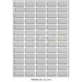 ETICHETTA ADESIVA A4 APPTAC ARGENTO FORMATO 38,1x21,2mm 100fg