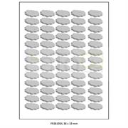 ETICHETTA ADESIVA A4 APPTAC ARGENTO FORMATO 36x19 mm 100fg