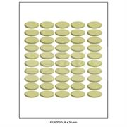 ETICHETTA ADESIVA A4 APPTAC ORO FORMATO 36x20 mm 100fg