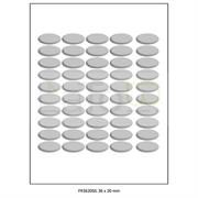 ETICHETTA ADESIVA A4 APPTAC ARGENTO FORMATO 36x20 mm 100fg