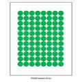 ETICHETTA ADESIVA A4 APPTAC VERDE DIAMETRO 20 mm 100fg