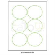 ETICHETTA ADESIVA A4 APPTAC BIANCA DIAMETRO 85 mm 100fg