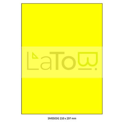 ETICHETTA ADESIVA A4 APPTAC GIALLO FORMATO 210x297 mm 100fg