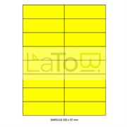 ETICHETTA ADESIVA A4 APPTAC GIALLO FORMATO 105x37 mm 100fg