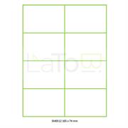 ETICHETTA ADESIVA A4 APPTAC BIANCA FORMATO 105x74 mm 100fg