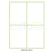 ETICHETTA ADESIVA A4 APPTAC BIANCA FORMATO 105x148 mm 100fg