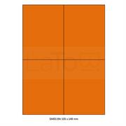 ETICHETTA ADESIVA A4 APPTAC ARANCIO FORMATO 105x148 mm 100fg