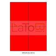 ETICHETTA ADESIVA A4 APPTAC ROSSO FORMATO 105x148 mm 100fg
