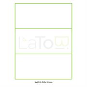 ETICHETTA ADESIVA A4 APPTAC BIANCA FORMATO 210x99 mm 100fg