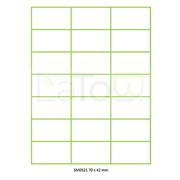 ETICHETTA ADESIVA A4 APPTAC BIANCA FORMATO 70x42 mm 100fg