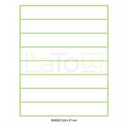 ETICHETTA ADESIVA A4 APPTAC BIANCA FORMATO 210x37 mm 100fg