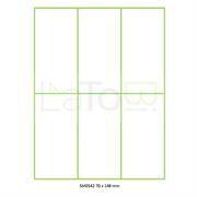 ETICHETTA ADESIVA A4 APPTAC BIANCA FORMATO 70x148 mm 100fg