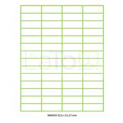 ETICHETTA ADESIVA A4 APPTAC BIANCA FORMATO 52,5x21,17mm 100fg