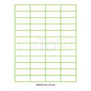 ETICHETTA ADESIVA A4 APPTAC BIANCA FORMATO 52,5x25 mm 100fg