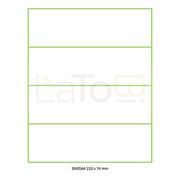 ETICHETTA ADESIVA A4 APPTAC BIANCA FORMATO 210x74 mm 100fg