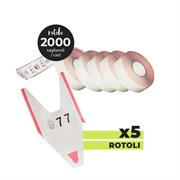 ROTOLO ELIMINACODE NUMERICO A 3 CIFRE DA 2000 TAGLIANDI