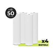 CARTA PLOTTER IN ROTOLO ALTEZZA 610mm x 50m 80 GRAMMI BIANCA