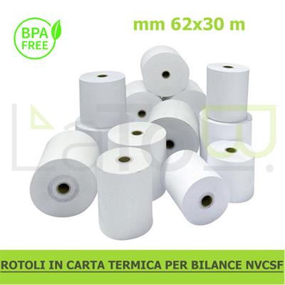ROTOLO TERMICO BILANCIA 62mm x 30m ANIMA 12mm