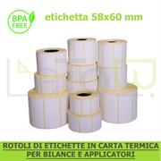 ETICHETTE TERMICHE BILANCIA mm 58x60 ANIMA 40mm IN ROTOLI DA 750pz